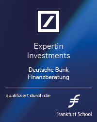 Zertifikat qualifiziert zur Expertin Investments der Deutschen Bank